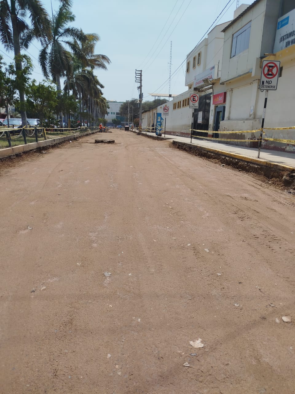 compactación de la Av. Grau