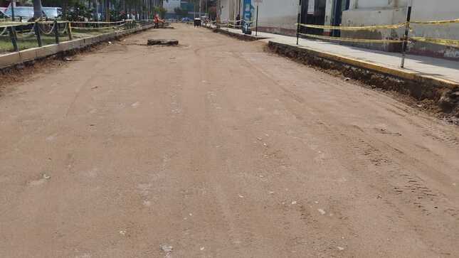 compactación de la Av. Grau