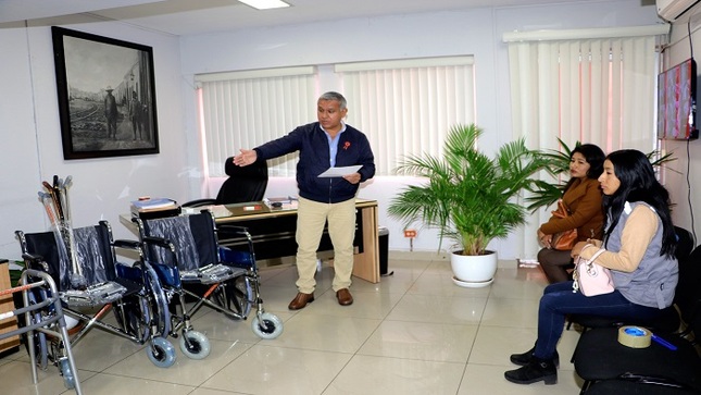 equipos biomecánicos a población vulnerable del distrito de Ihuarí