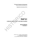 Vista preliminar de documento RAP 61 - Nueva Edición, Enmienda 1- RD N° 341-2018-MTC/12 (HISTORICO)