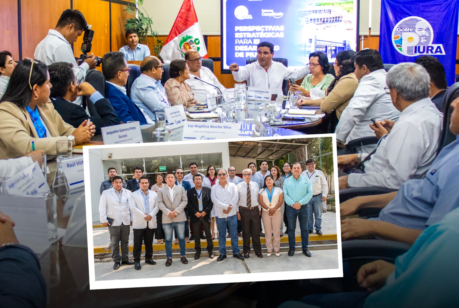 Gobernador Luis Neyra expone proyectos estratégicos para el desarrollo regional, ante decanos de colegios profesionales