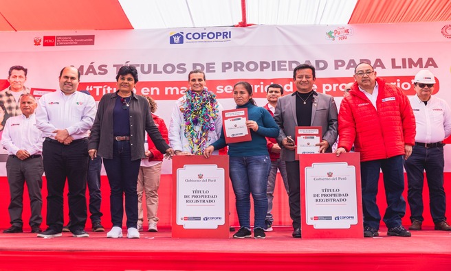 Entre 2023 y junio del 2024, Cofopri ha entregado cerca de 71 mil títulos a nivel nacional, en el marco de la campaña gratuita: "Título en mano, Seguridad de Propietario".
