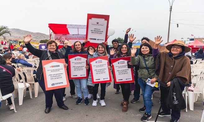Entre 2023 y junio del 2024, Cofopri ha entregado cerca de 71 mil títulos a nivel nacional, en el marco de la campaña gratuita: "Título en mano, Seguridad de Propietario".
