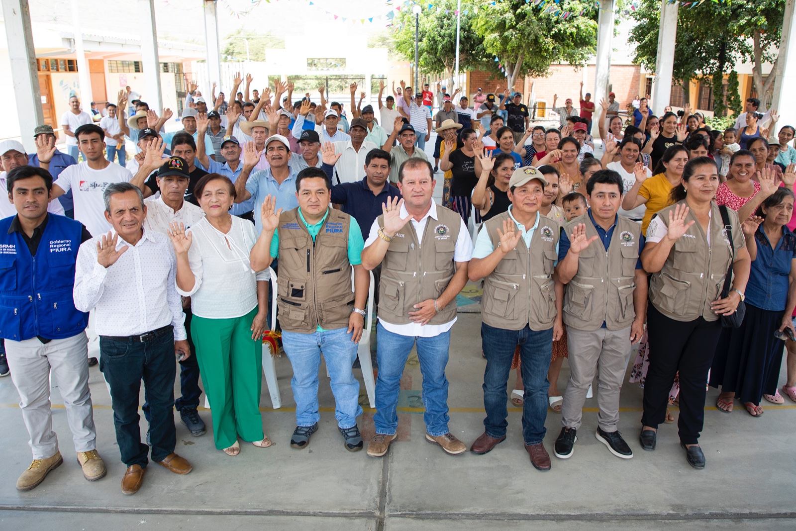 Más de mil 500 habitantes se beneficiarán con obra de pistas y veredas del GORE, en Linderos de Maray-Morropón