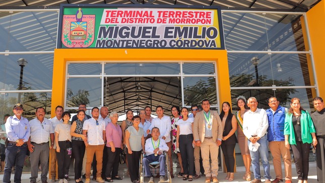 Ceremonia de puesta en funcionamiento de terminal terrestre en nuestro distrito de Morropón.