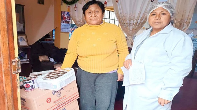  entrega de productos del programa del vaso de leche 