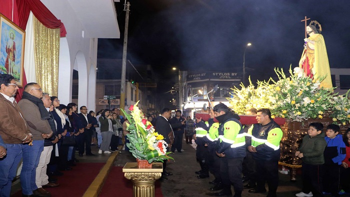 ceremonia y procesión en honor a San Juan Bautista