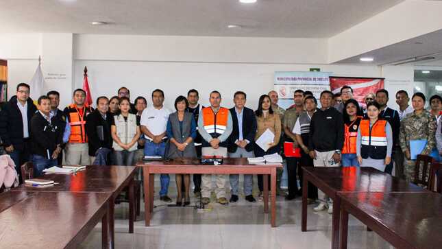reunión de la plataforma provincial de defensa civil por II Simulacro Multipeligro