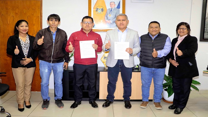 Alcaldes de Huaral y Aucallama firman convenio para mejorar el servicio de agua potable en San AgustΓn
