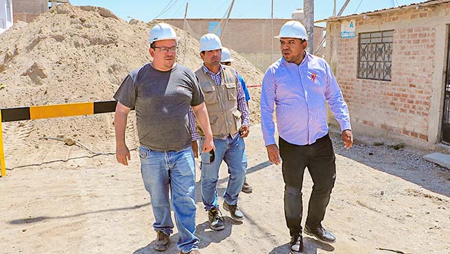 Municipalidad reinicia trabajos en obra de pistas y veredas en el A.H KEIKO SOFÍA I ETAPA