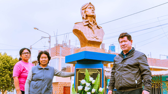 Homenaje a José Abelardo Quiñonez Gonzales, al conmemorarse los 83º aniversario de su inmolación y por el Día de la Fuerza Aérea del Perú.