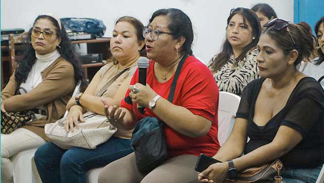 Alcalde sostiene diálogo con directiva de la I.E Nº 14741 - SEÑOR DE LOS MILAGROS