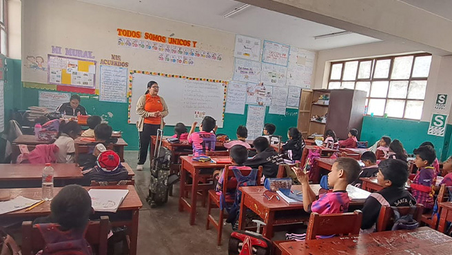 DEMUNA realizo taller de "Convivencia Escolar" en Huarmey