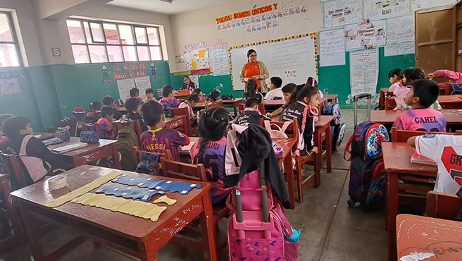 DEMUNA realizo taller de "Convivencia Escolar" en Huarmey