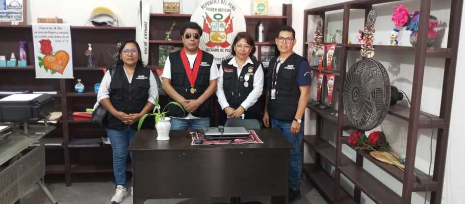 ODANC Ucayali realiza inspecciones en juzgados de paz de Macuya, Súngaro y Yuyapichis