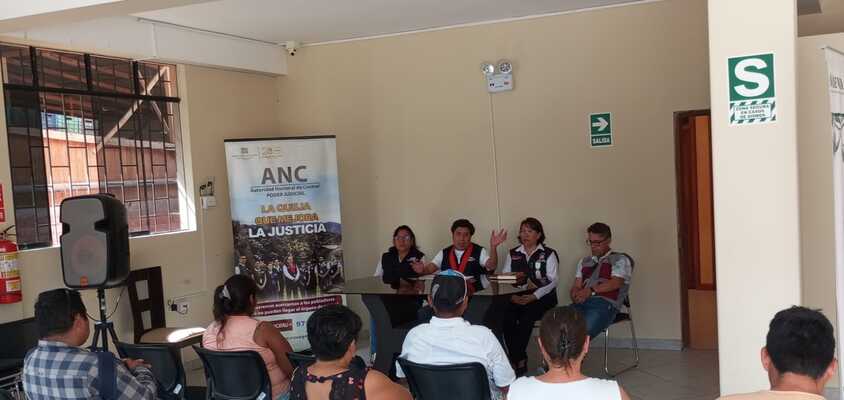 ODANC Ucayali realiza inspecciones en juzgados de paz de Macuya, Súngaro y Yuyapichis