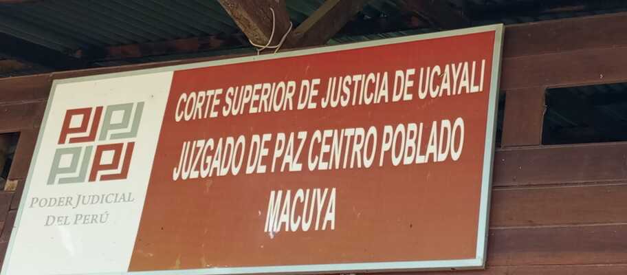 ODANC Ucayali realiza inspecciones en juzgados de paz de Macuya, Súngaro y Yuyapichis