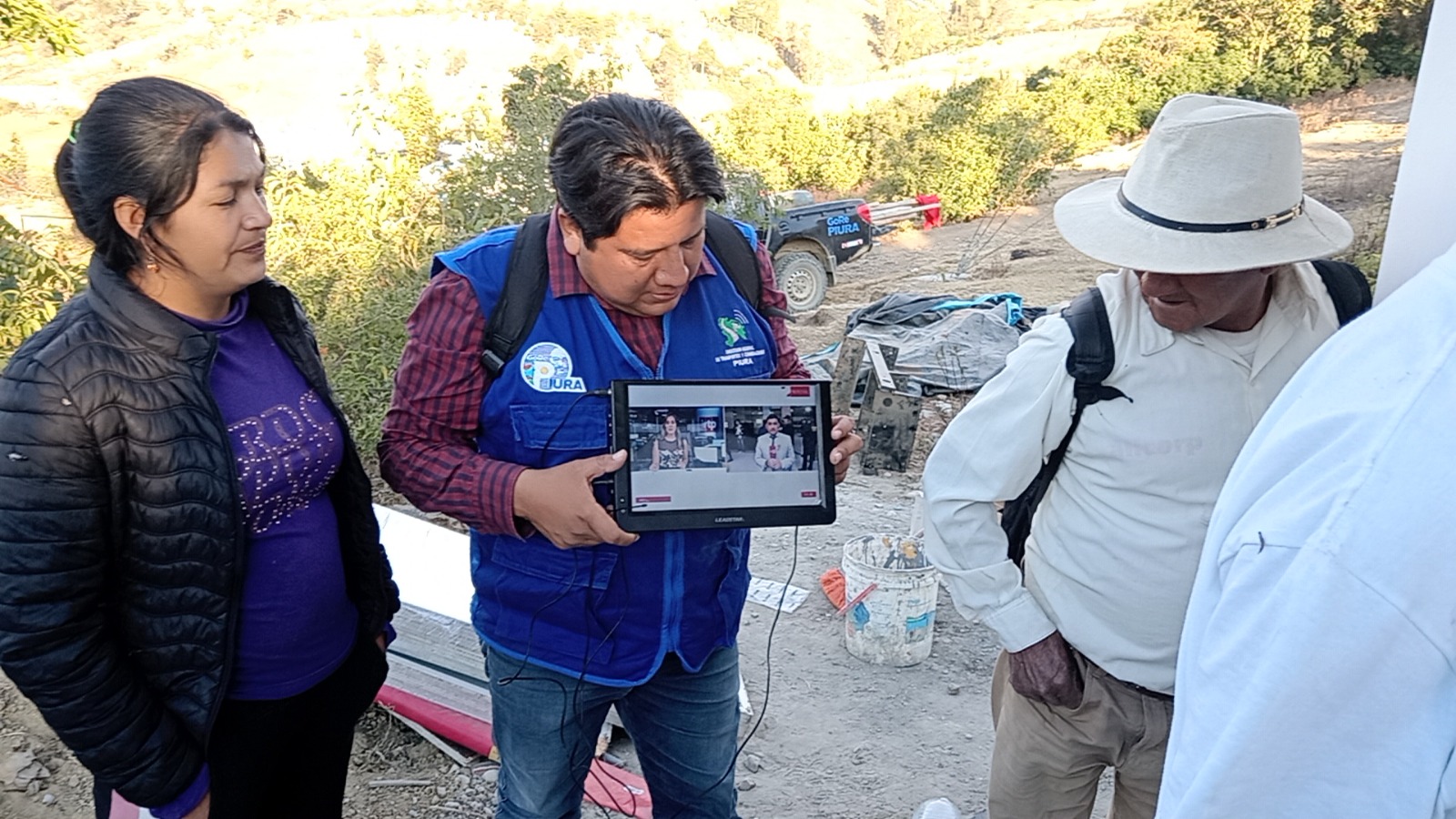 Con trabajos del GORE, cinco localidades de Ayabaca accederán a la señal de Tv Perú