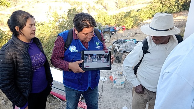 Con trabajos del GORE, cinco localidades de Ayabaca accederán a la señal de Tv Perú