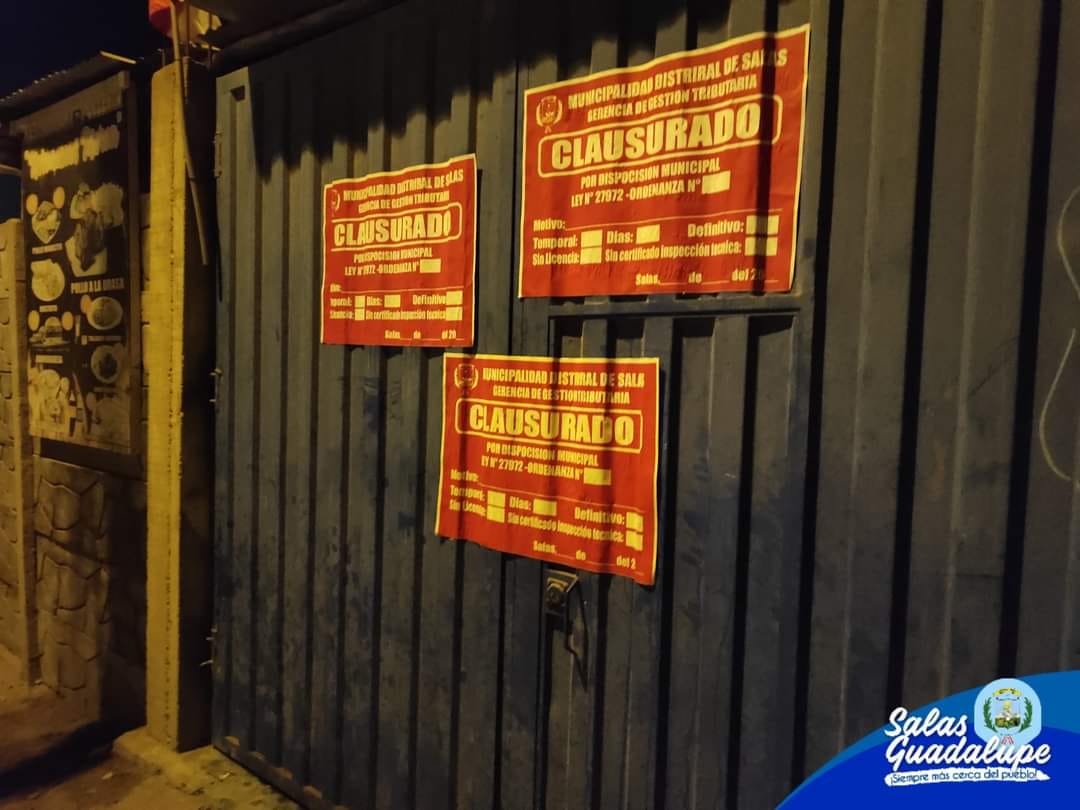 MUNICIPIO DE SALAS – GUADALUPE REALIZÓ OPERATIVO INOPINADO EN BARES Y DISCOTECAS