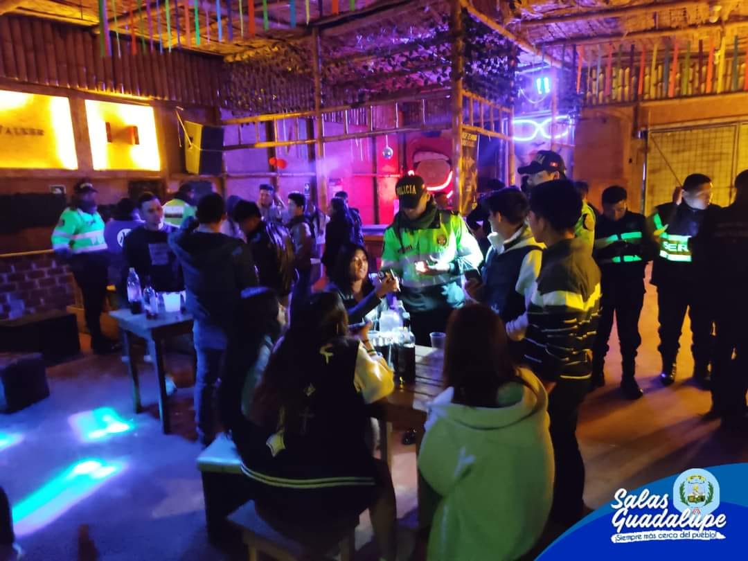 MUNICIPIO DE SALAS – GUADALUPE REALIZÓ OPERATIVO INOPINADO EN BARES Y DISCOTECAS