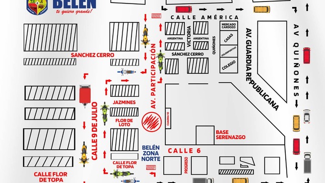 Plan de desvió vehicular