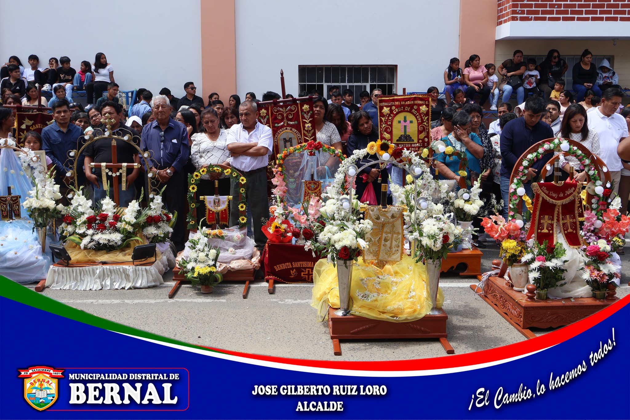 “Emotivo homenaje a la Santísima Cruz de Chalpon por parte de la Municipalidad de Bernal”