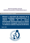 Vista preliminar de documento REVISIÓN RÁPIDA N° 08_ Eficacia y seguridad del esquema de la vacuna conjugada antineumocócica 13 valente seguida de la vacuna polisacárida antineumocócica 23 valente y la vacuna conjugadavf