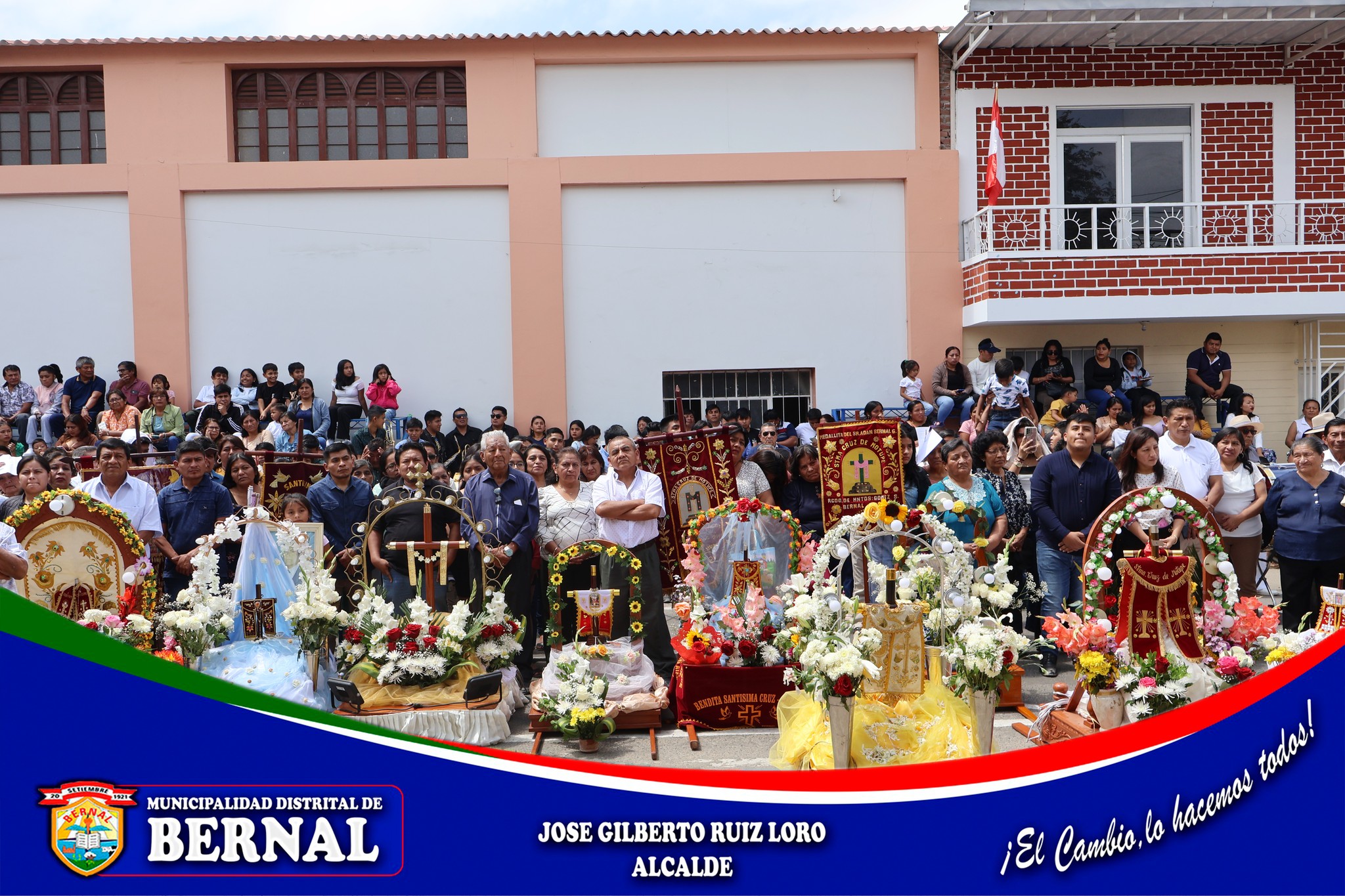 “Emotivo homenaje a la Santísima Cruz de Chalpon por parte de la Municipalidad de Bernal”