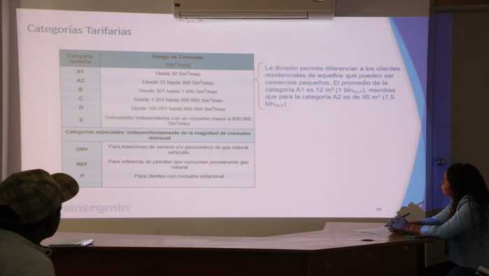 EXPOSICIÓN DE LAS TARIFAS DE GAS