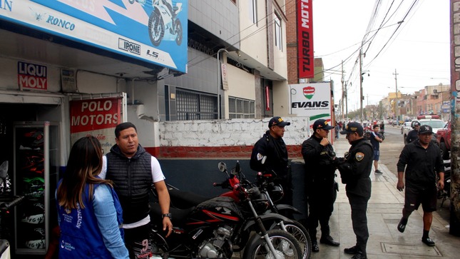 Municipalidad de Trujillo clausura talleres de motocicletas