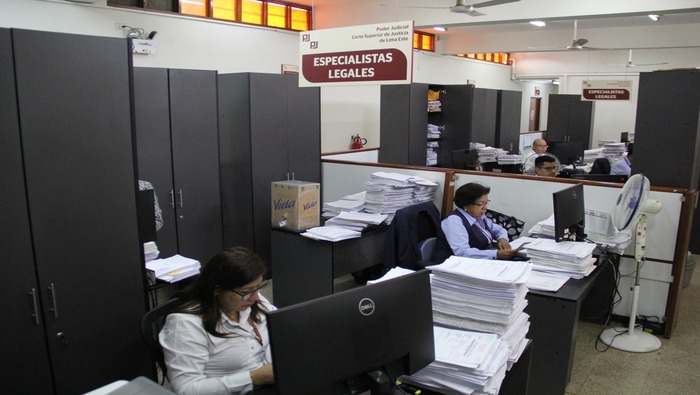 La presidenta de la Corte Superior de Justicia de Lima Este, Rose Mary Parra Rivera de González, inició las visitas programadas a todas las sedes judiciales de la institución