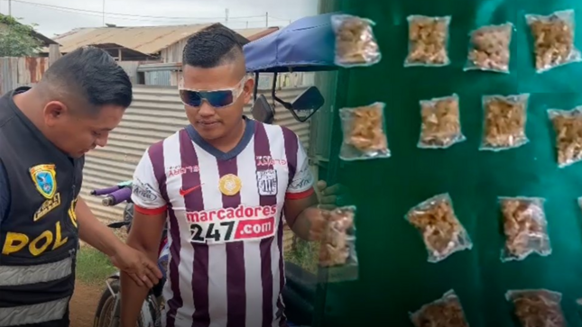 Juzgado de Delitos Ambientales impuso prisión preventiva a hombre encontrado con 36 ketes de droga