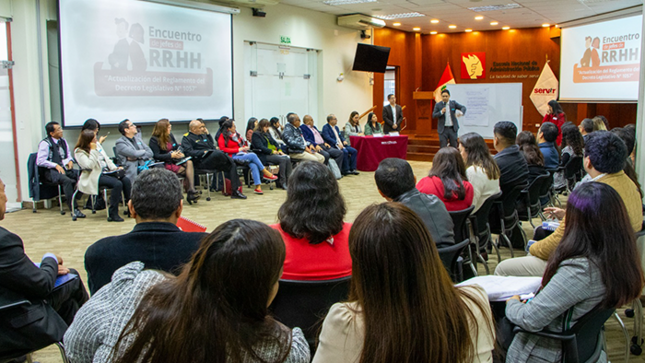 SERVIR inicia actualización del reglamento de régimen CAS con aportes de los jefes de Recursos Humanos