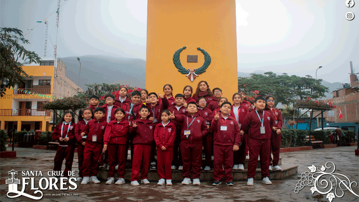 La Municipalidad de Santa Cruz de Flores Recibe al Colegio Victoria Barcia Boniffatti de San Vicente de Cañete.