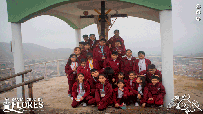 La Municipalidad de Santa Cruz de Flores Recibe al Colegio Victoria Barcia Boniffatti de San Vicente de Cañete.