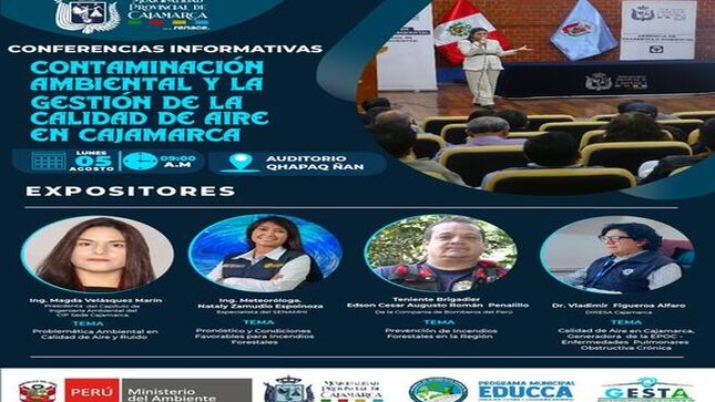 ✅La Gerencia de Desarrollo Ambiental invita al público en general a asistir a las conferencias informativas sobre gestión de calidad del aire.
🗓 Día: lunes 05 de agosto de 2024. 
⏰ Hora: 09:00 a.m.
📍 Auditorio Qhapaq Ñan
🔗Inscríbete aquí 👉🏻: https://forms.gle/bLR8e1191ENMpqqe8