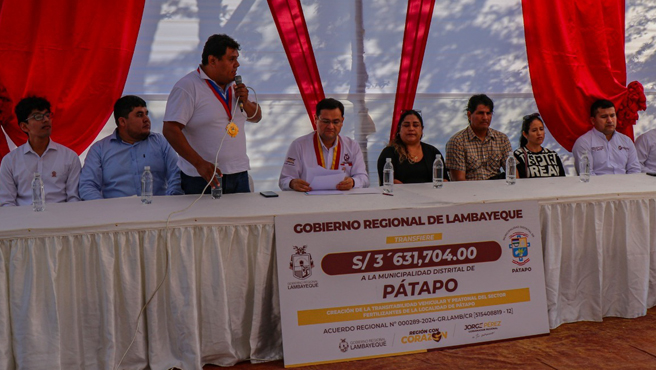 Se hicieron entrega de transferencias de recursos para las municipalidades.