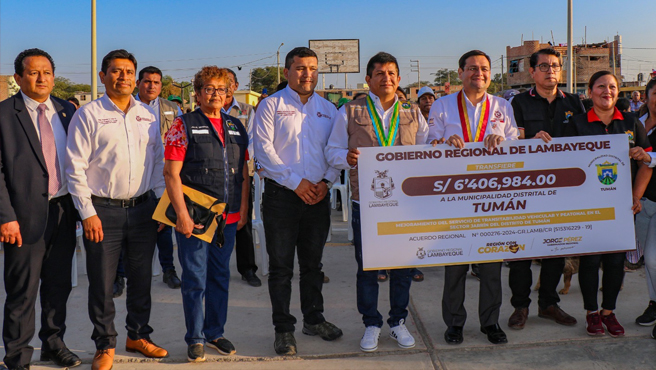 Se hicieron entrega de transferencias de recursos para las municipalidades.