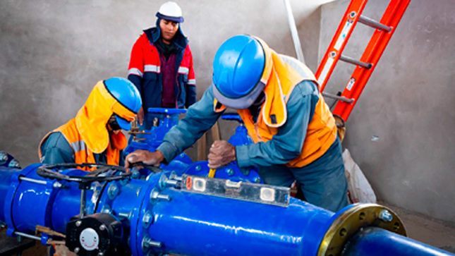 Emsapuno S.A. viene ejecutando el proyecto de mejoramiento de la línea de impulsión y estación de bombeo de agua de la captación Totorani.
