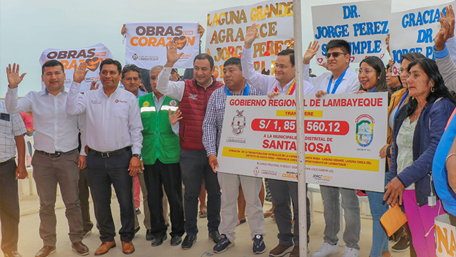 Visitamos Sta. Rosa para brindarle nuestro apoyo.