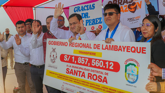 Visitamos Sta. Rosa para brindarle nuestro apoyo.