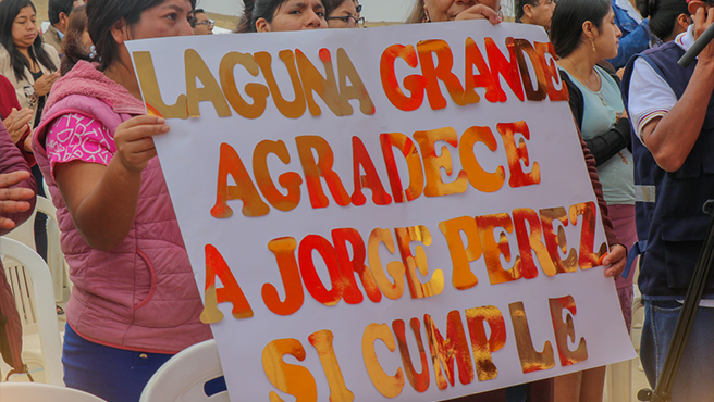 Visitamos Sta. Rosa para brindarle nuestro apoyo.