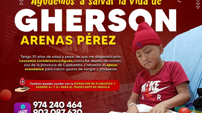Ayudemos a salvar la vida de Gherson 