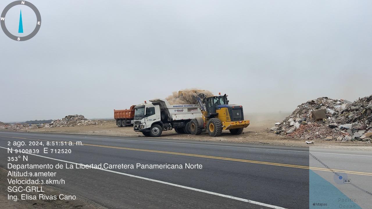 Gore retira más de mil metros cúbicos de desmonte y basura de Víctor Larco y Huanchaco