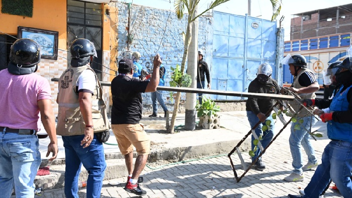 Operativo en el sector sur