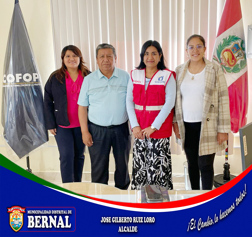Reuni贸n estrat茅gica para el desarrollo sostenible del distrito de Bernal.