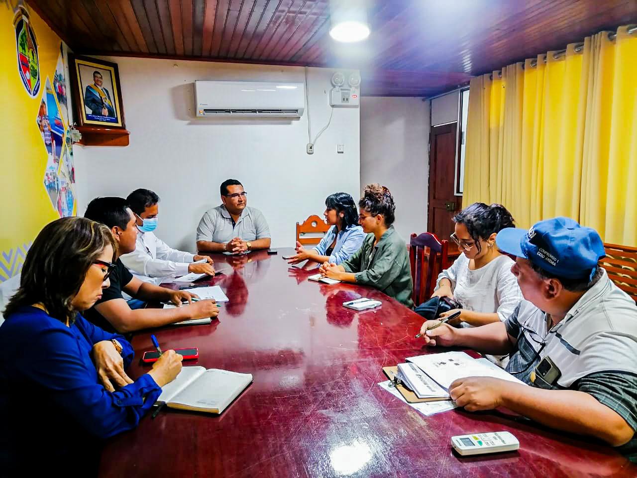 Alcalde Cesar Vidaurre Floridas sostuvo una importante reunión con representantes de las ONGs Progettomondo y INPET