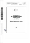 Vista preliminar de documento Reglamento de los Servicios de la Biblioteca Municipal 