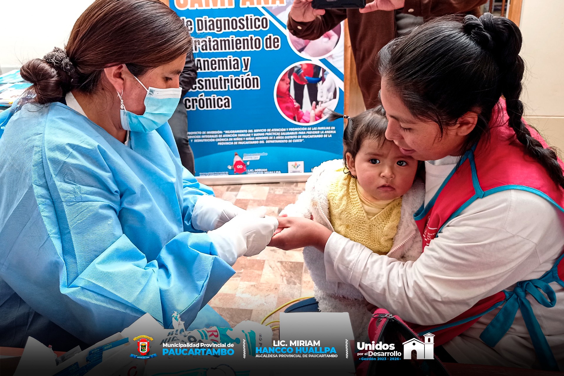 Archivo Imagen de la Campaña de Despistaje de Anemia en Niños y Niñas de CUNA MAS en Paucartambo